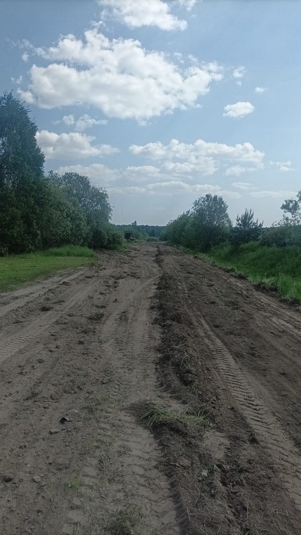 Работы по формированию новой объездной дороги.